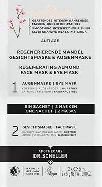 DR. SCHELLER l REGENERIERENDE MANDEL GESICHTSMASKE & AUGENMASKE l 2x5ml