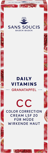 Sans Soucis | Daily Vitamins Granatapfel CC Color Correction Cream LSF 20 ANTI MÜDIGKEIT | 30 ml
